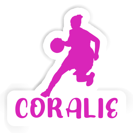 Basketball Player Sticker Coralie Laptop Image