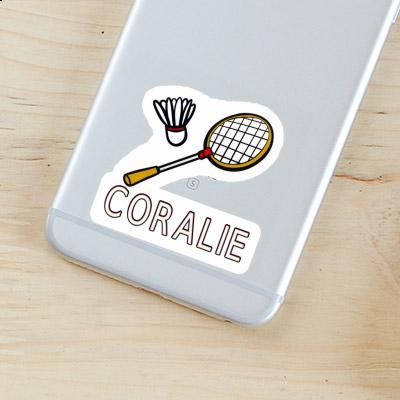 Badminton Racket Sticker Coralie Image