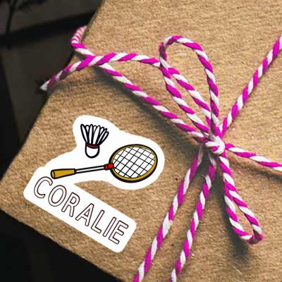 Badminton Racket Sticker Coralie Notebook Image