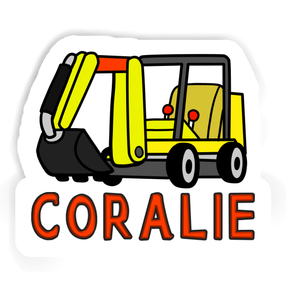 Sticker Coralie Mini-Excavator Notebook Image