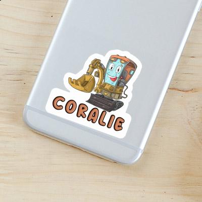 Sticker Coralie Little Excavator Image