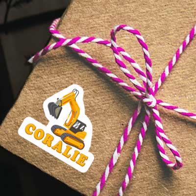 Sticker Coralie Excavator Image