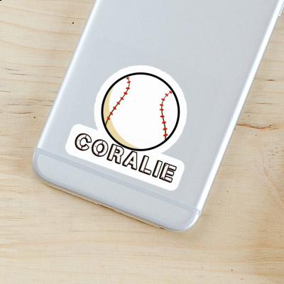 Sticker Coralie Baseball Laptop Image