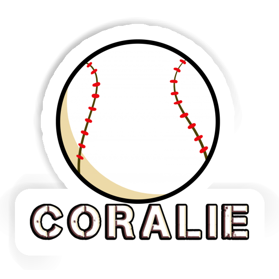 Sticker Coralie Baseball Image