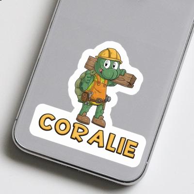 Sticker Coralie Construction worker Laptop Image