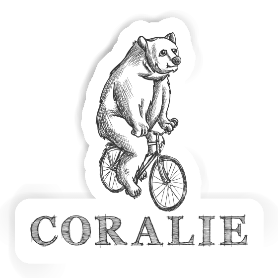 Sticker Coralie Bicycle rider Laptop Image