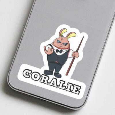 Coralie Sticker Billiards Player Laptop Image