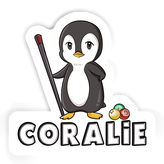 Billiards Player Sticker Coralie Notebook Image