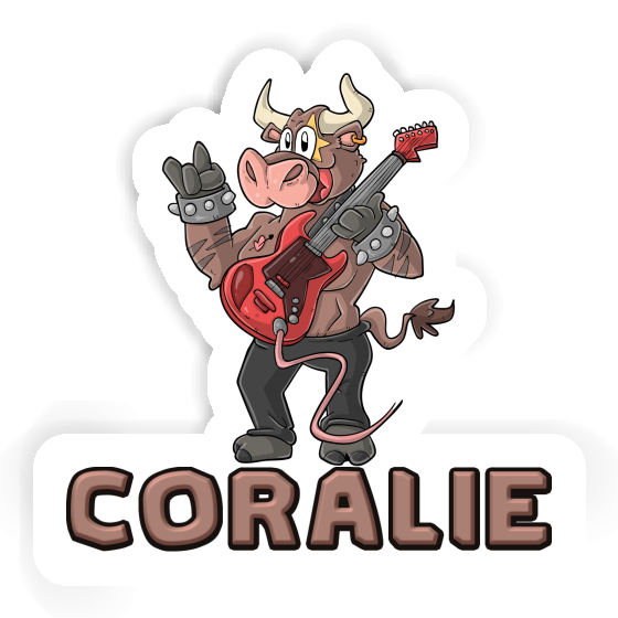 Sticker Coralie Guitarist Image