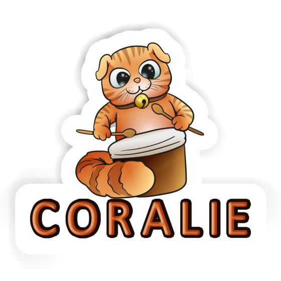 Coralie Sticker Drummer Image