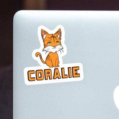 Cat Sticker Coralie Laptop Image