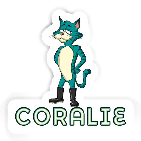 Sticker Cat Coralie Notebook Image