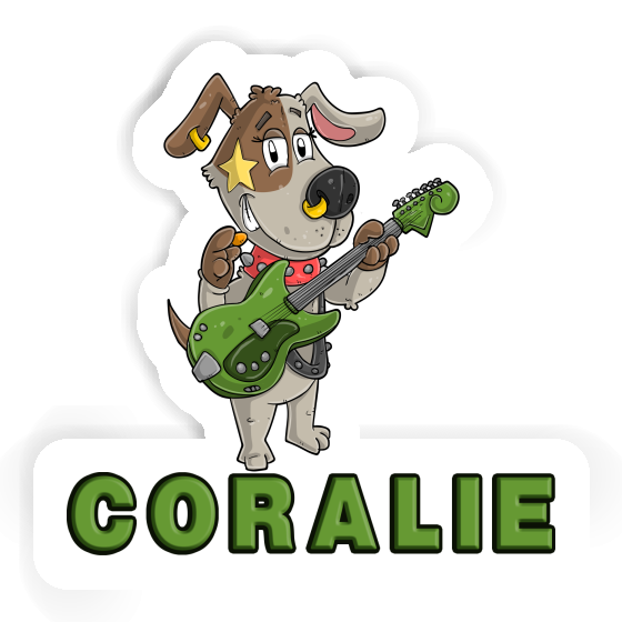 Sticker Coralie Guitarist Image