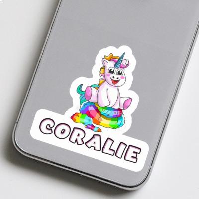 Coralie Sticker Baby Unicorn Notebook Image