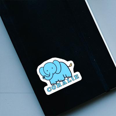 Sticker Coralie Elephant Notebook Image