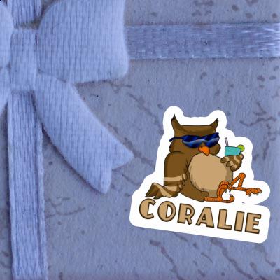 Sticker Coralie Cool Owl Notebook Image