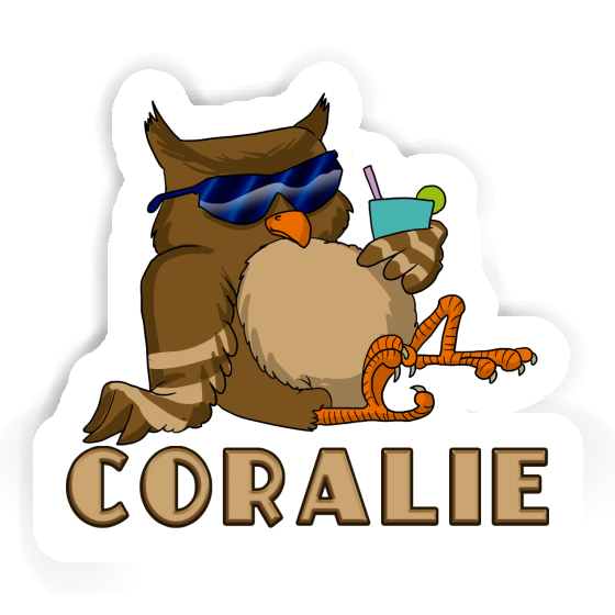 Sticker Coralie Cool Owl Gift package Image