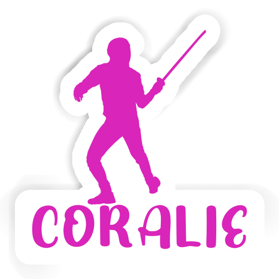 Fencer Sticker Coralie Laptop Image