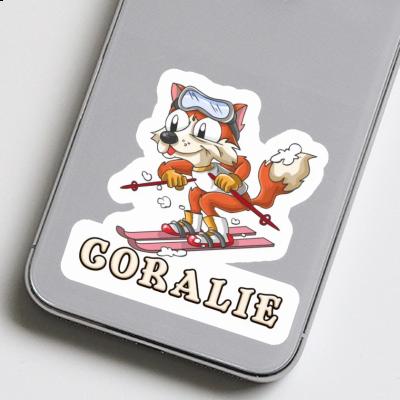 Sticker Skier Coralie Laptop Image