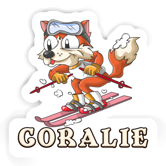 Sticker Skier Coralie Notebook Image