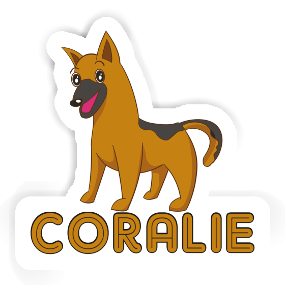 Sticker Coralie German Shepherd Laptop Image