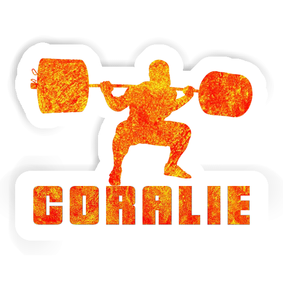 Coralie Sticker Weightlifter Notebook Image