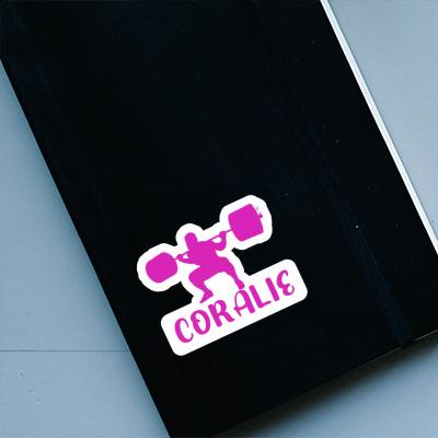 Coralie Aufkleber Gewichtheberin Laptop Image