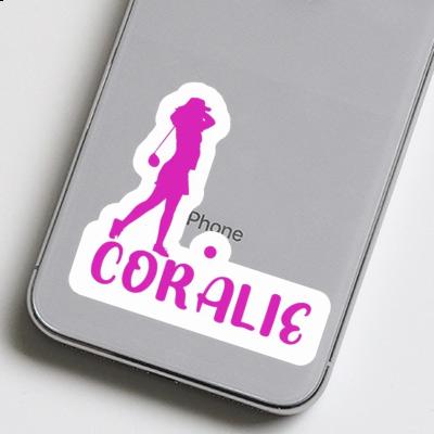 Coralie Sticker Golfer Image