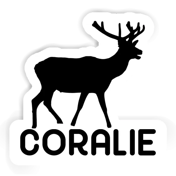 Coralie Autocollant Cerf Laptop Image