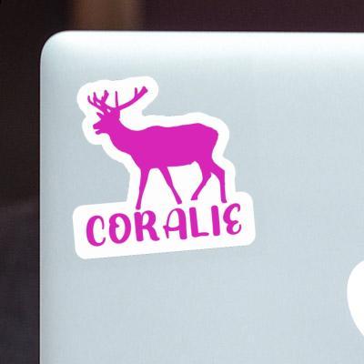 Autocollant Cerf Coralie Laptop Image