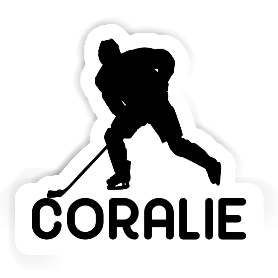 Sticker Hockey Player Coralie Laptop Image