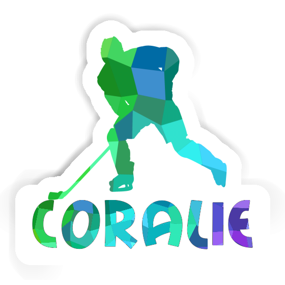 Hockey Player Sticker Coralie Notebook Image