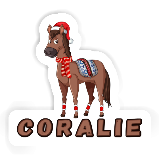 Sticker Coralie Christmas Horse Image