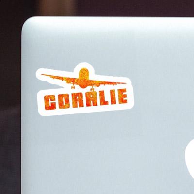 Airplane Sticker Coralie Laptop Image