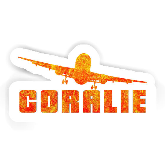 Airplane Sticker Coralie Notebook Image