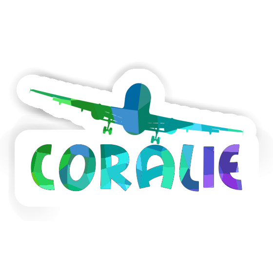 Sticker Airplane Coralie Notebook Image