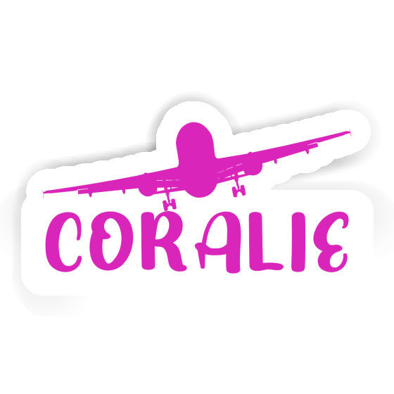 Airplane Sticker Coralie Notebook Image