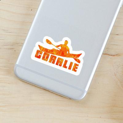 Coralie Sticker Kayaker Laptop Image