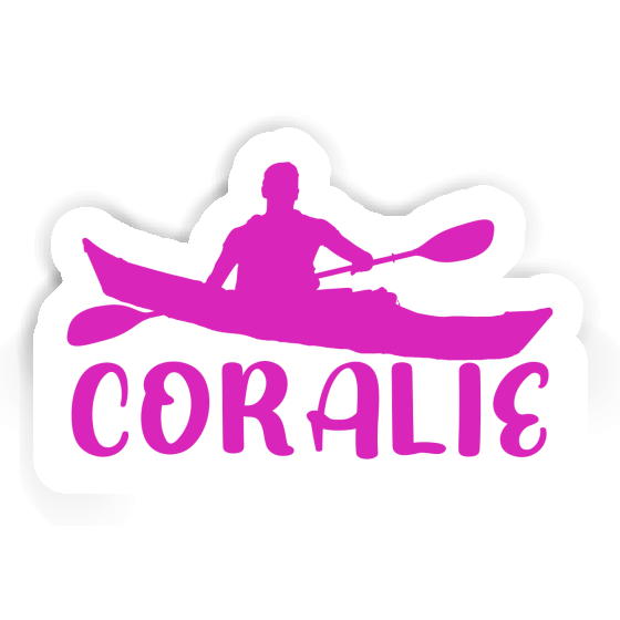 Sticker Kayaker Coralie Laptop Image