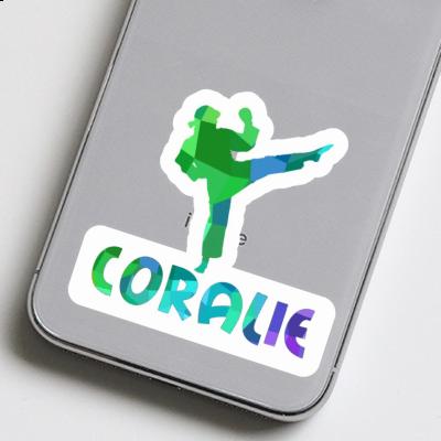 Sticker Karateka Coralie Laptop Image