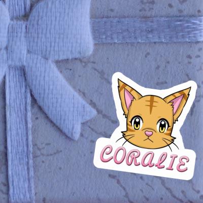 Sticker Coralie Cat Laptop Image