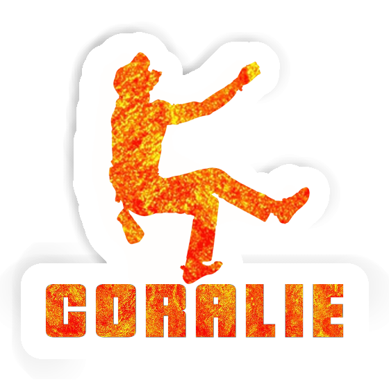 Climber Sticker Coralie Laptop Image