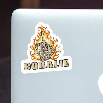 Coralie Sticker Middlefinger Image