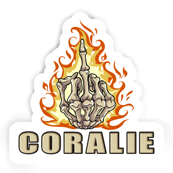 Coralie Sticker Middlefinger Notebook Image