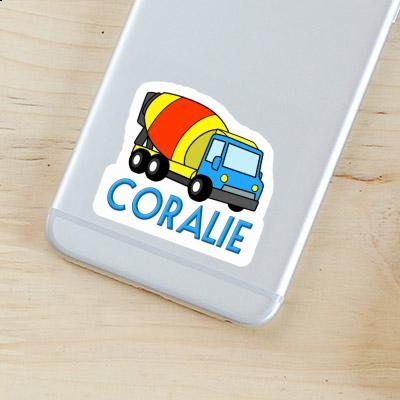 Mixer Truck Sticker Coralie Laptop Image