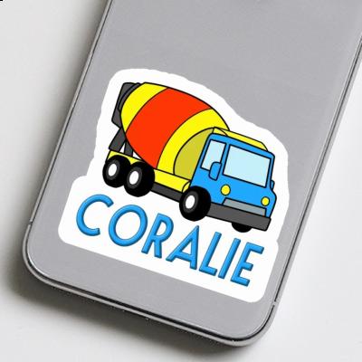 Mixer Truck Sticker Coralie Notebook Image