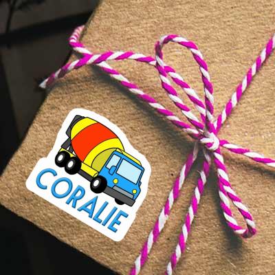 Mixer Truck Sticker Coralie Image