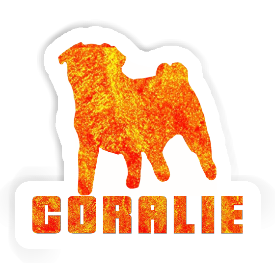 Sticker Pug Coralie Image