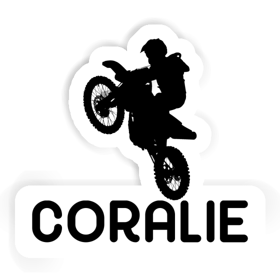 Sticker Coralie Motocross Rider Laptop Image