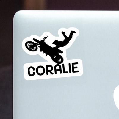 Coralie Sticker Motocross Jumper Laptop Image